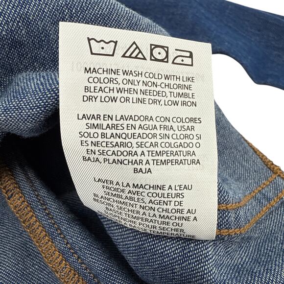 STAUD + WRANGLER The Western Shirt in Dark Rinse M - Picture 7 of 10